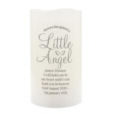 Personalised Little Angel LED Candle